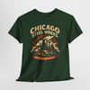 Dark Slate Gray Chicago Steel Works Tee — "Forged in the Midwest" Vintage Industrial T-Shirt