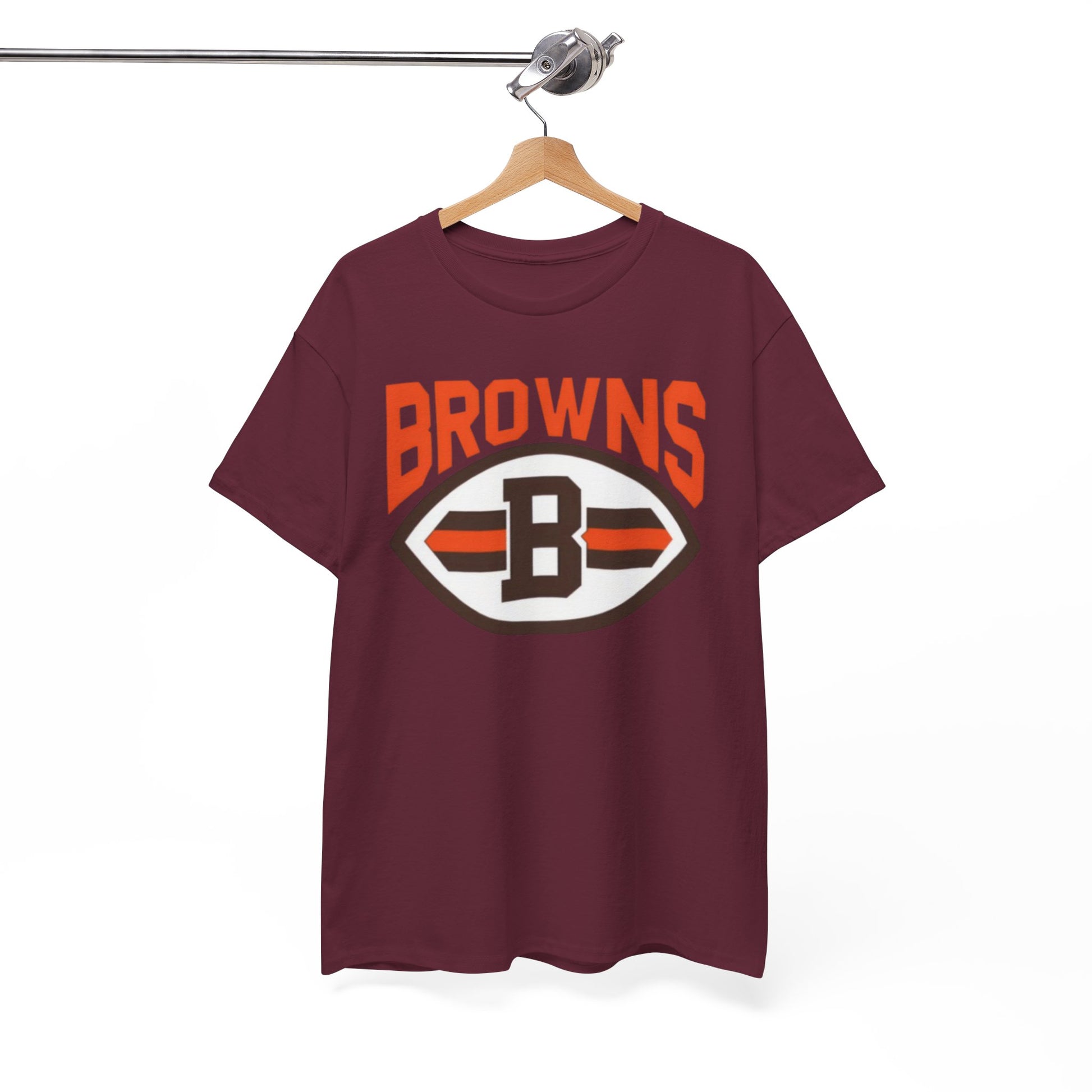 Cleveland Browns Football Logo Tee — Retro Brown & Orange Fan Shirt streetwear fashion product image 1