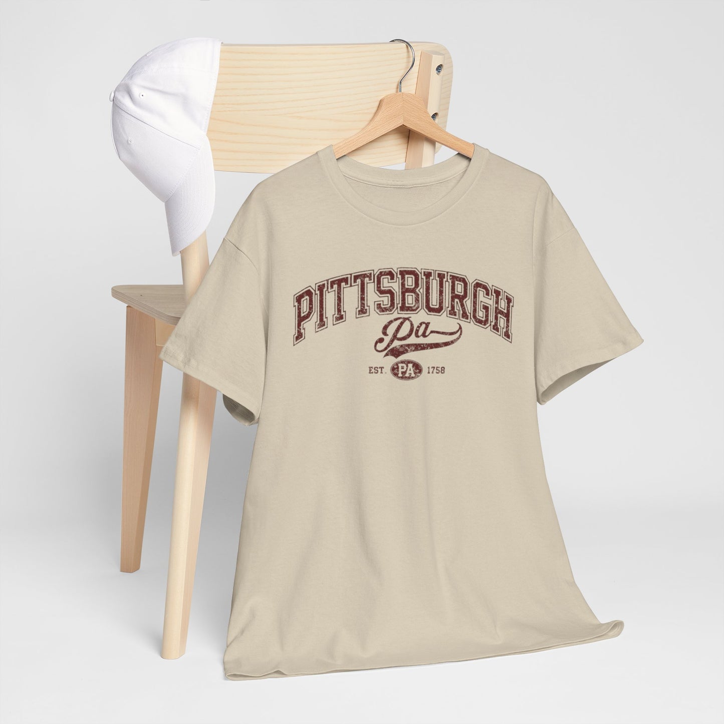 Pittsburgh PA Vintage Collegiate T‑Shirt Urban graphic tee aesthetics