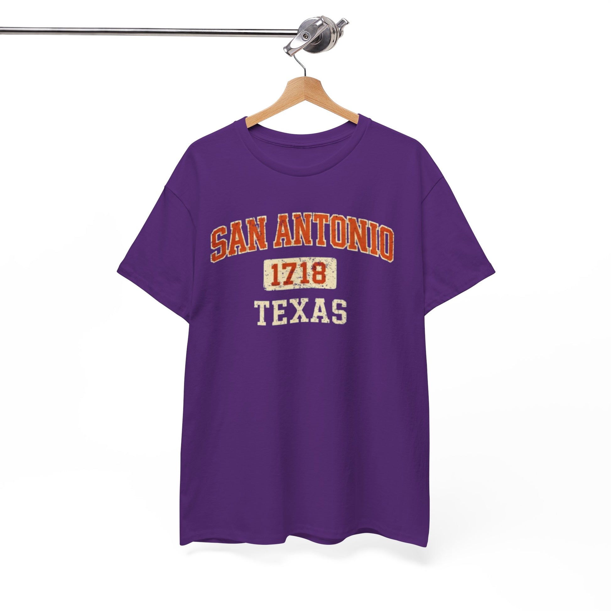 White Smoke San Antonio 1718 Texas Tee — Vintage City T‑Shirt