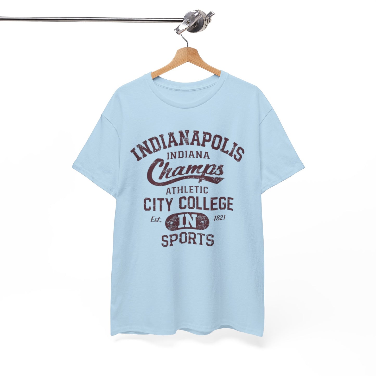 White Smoke Indianapolis Champs Athletic City College T-Shirt