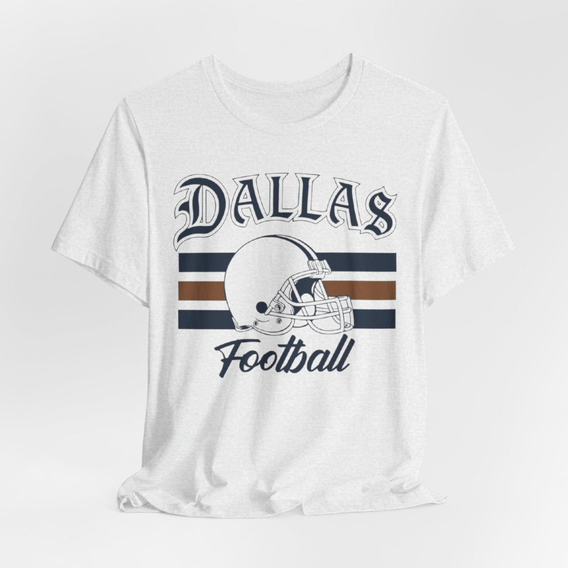 Dallas Football Vintage Helmet Tee – breathable comfort wear, lightweight game day shirt, image 1.0