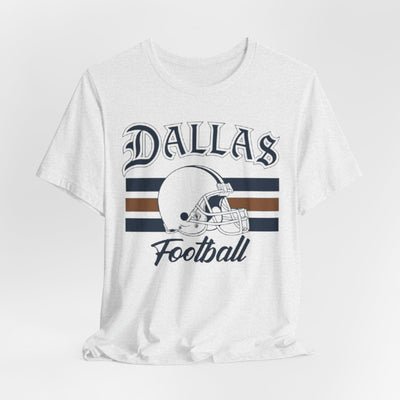 Dallas Football Vintage Helmet Tee – breathable comfort wear, lightweight game day shirt, image 1.0