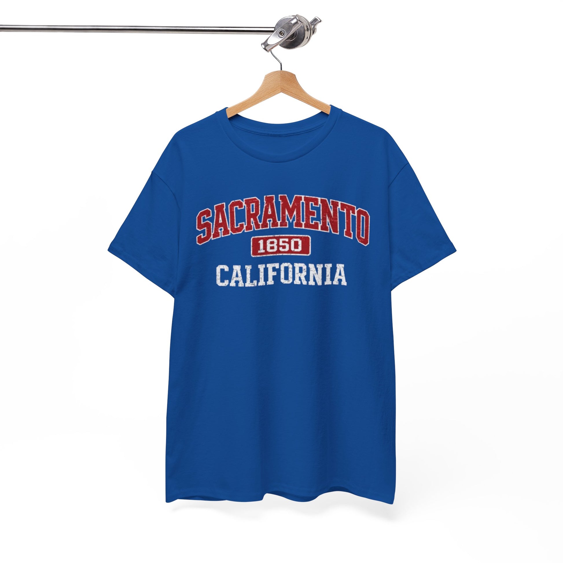 White Smoke Sacramento 1850 California Tee — Vintage City  T-Shirt