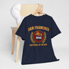 Dark Slate Gray San Francisco football  "Faithful to the Bay" T-Shirt — Vintage Golden Gate Crew Tee