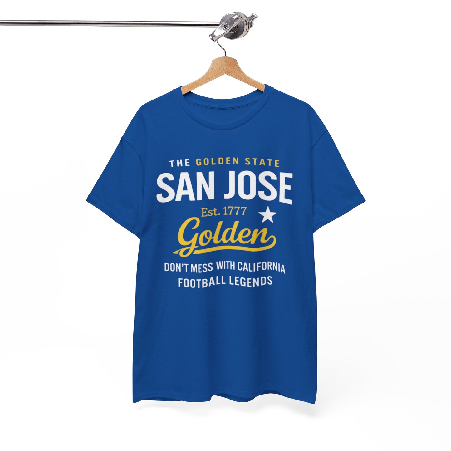 San Jose Golden State Football Tee — "Don't Mess With California" Vintage Sports T‑Shirt