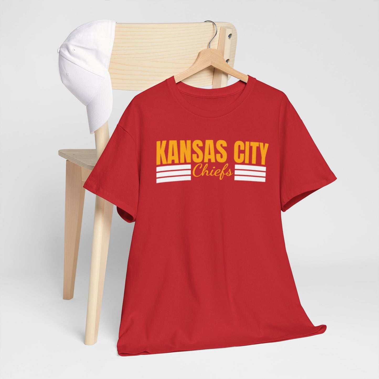 Firebrick Kansas City Chiefs Retro Stripe T-Shirt