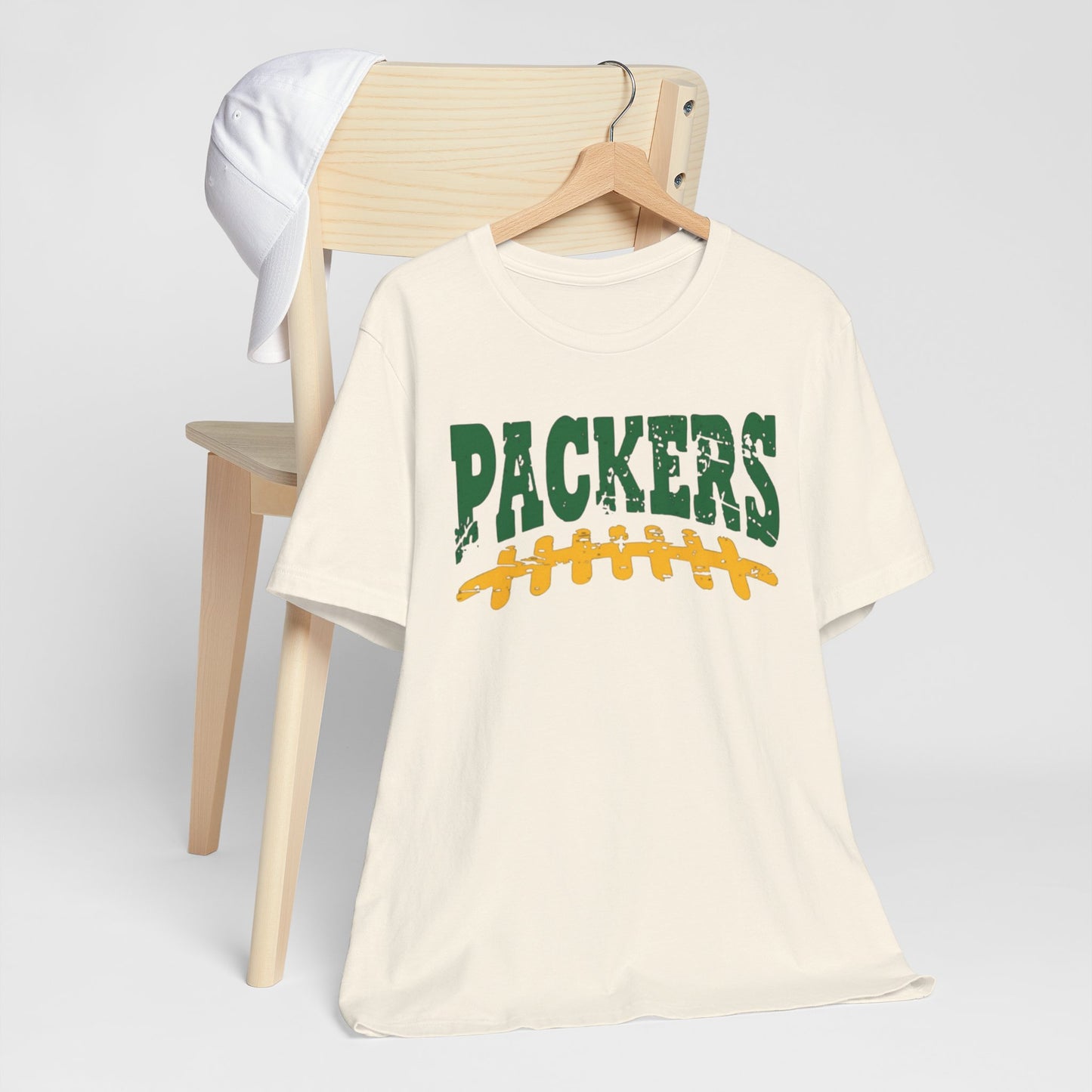 Packers Football Tee — Vintage Green & Gold Gridiron Design