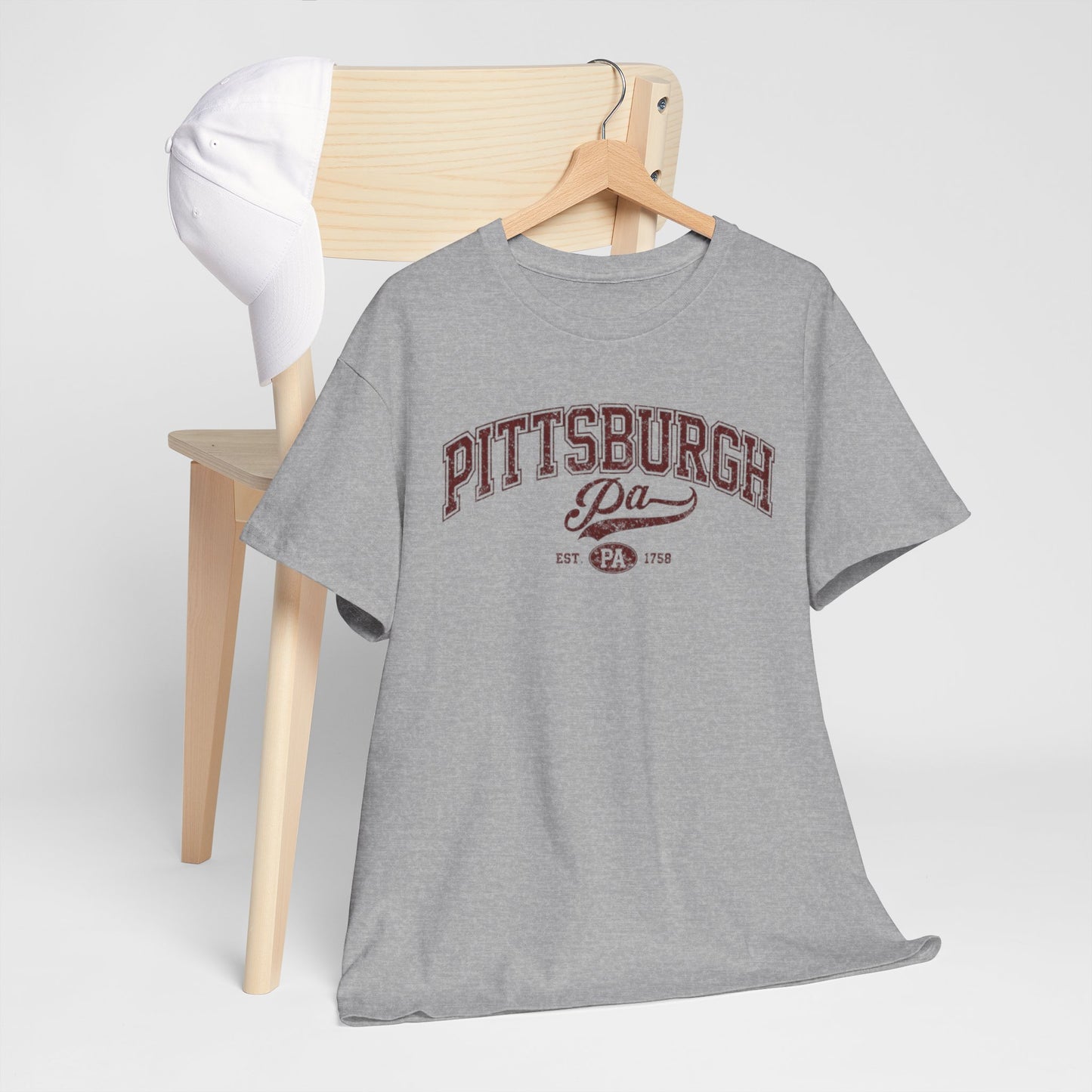Pittsburgh PA Vintage Collegiate T‑Shirt Urban graphic tee aesthetics
