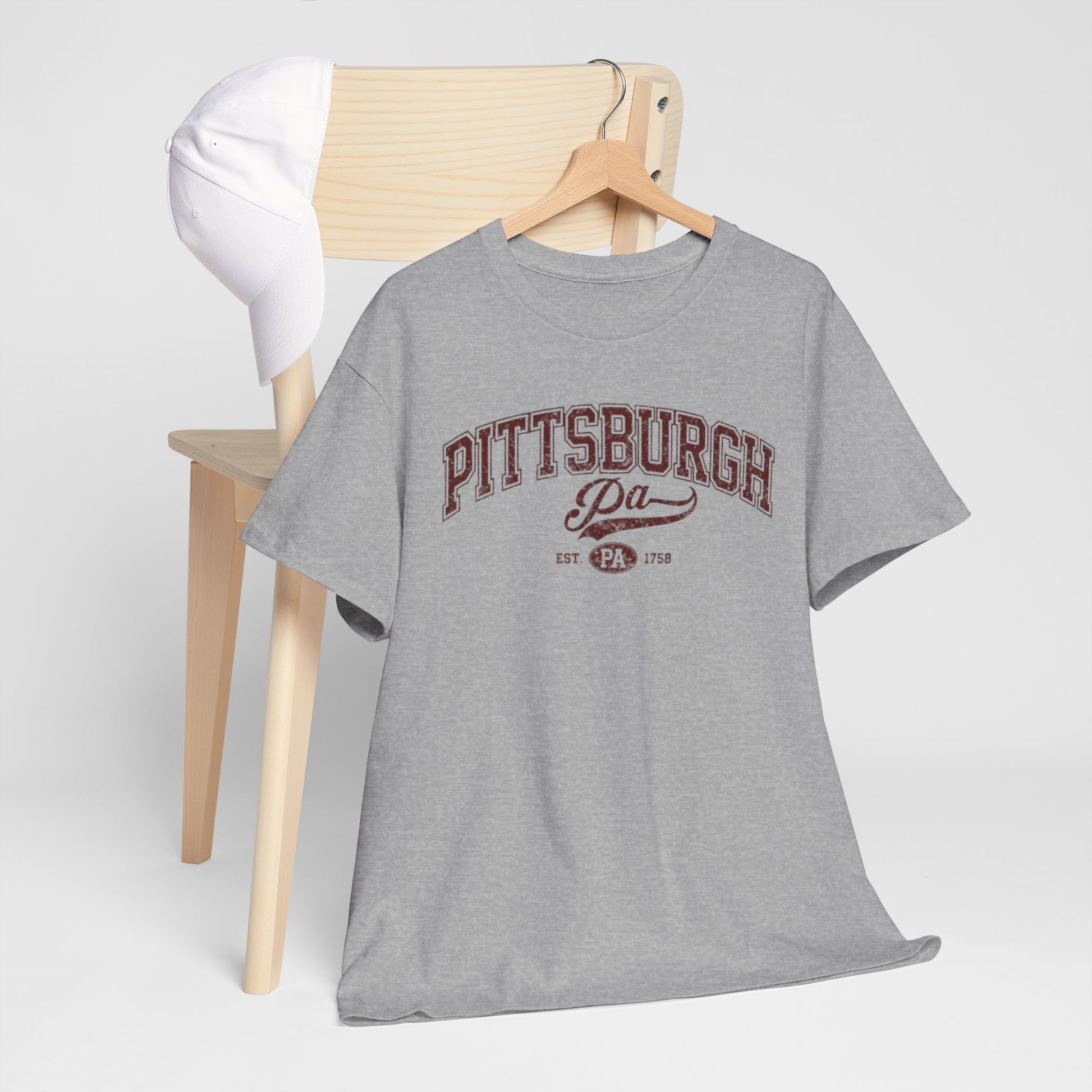 Pittsburgh PA Vintage Collegiate T‑Shirt Urban graphic tee aesthetics streetwear fashion product image 7