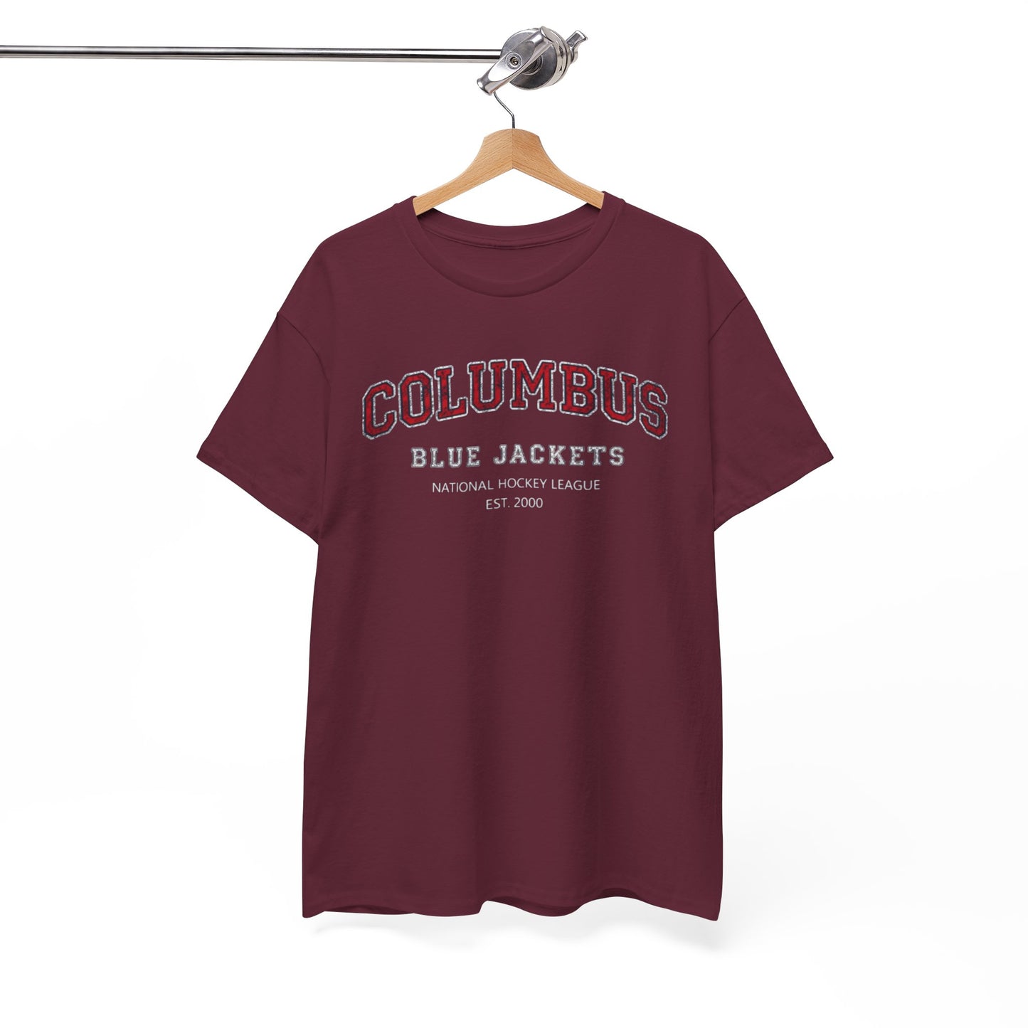 White Smoke Columbus Blue Jackets Vintage  T‑Shirt