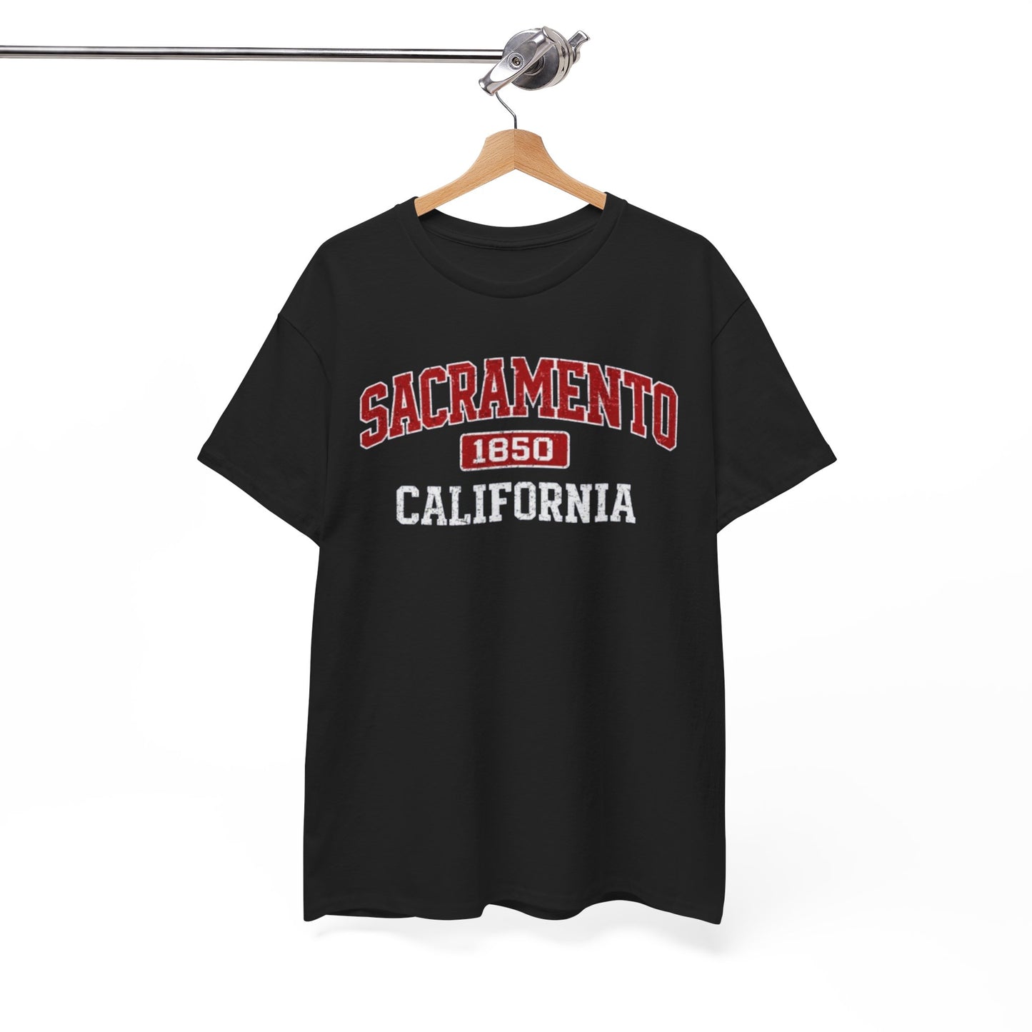White Smoke Sacramento 1850 California Tee — Vintage City  T-Shirt