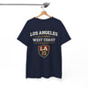 White Smoke Los Angeles West Coast Athletic Graphic T-Shirt – Retro LA Streetwear Tee