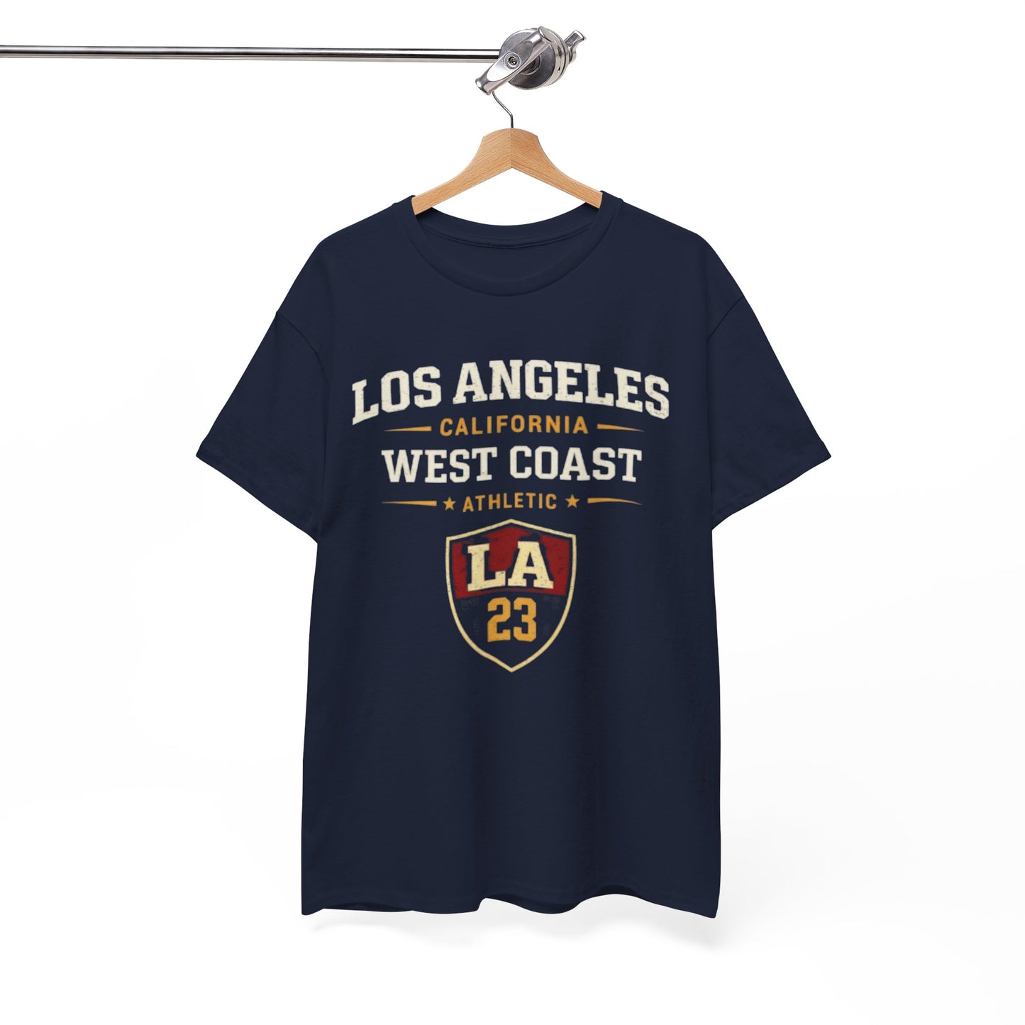 White Smoke Los Angeles West Coast Athletic Graphic T-Shirt – Retro LA Streetwear Tee