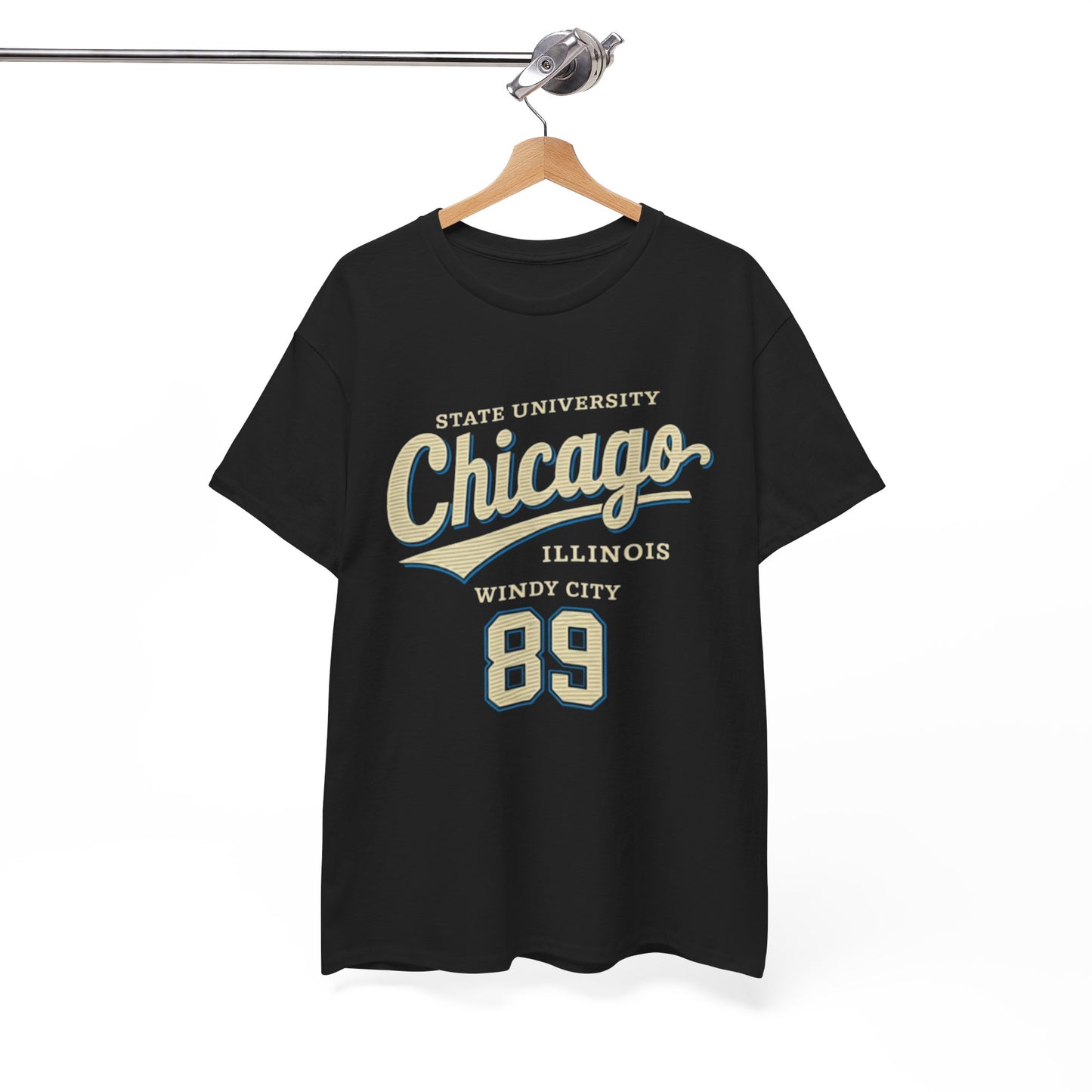 White Smoke Chicago State University 89 T-Shirt – Windy City College Streetwear Tee