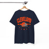 Cleveland Football Tee — Retro Helmet & Stars Fan Shirt