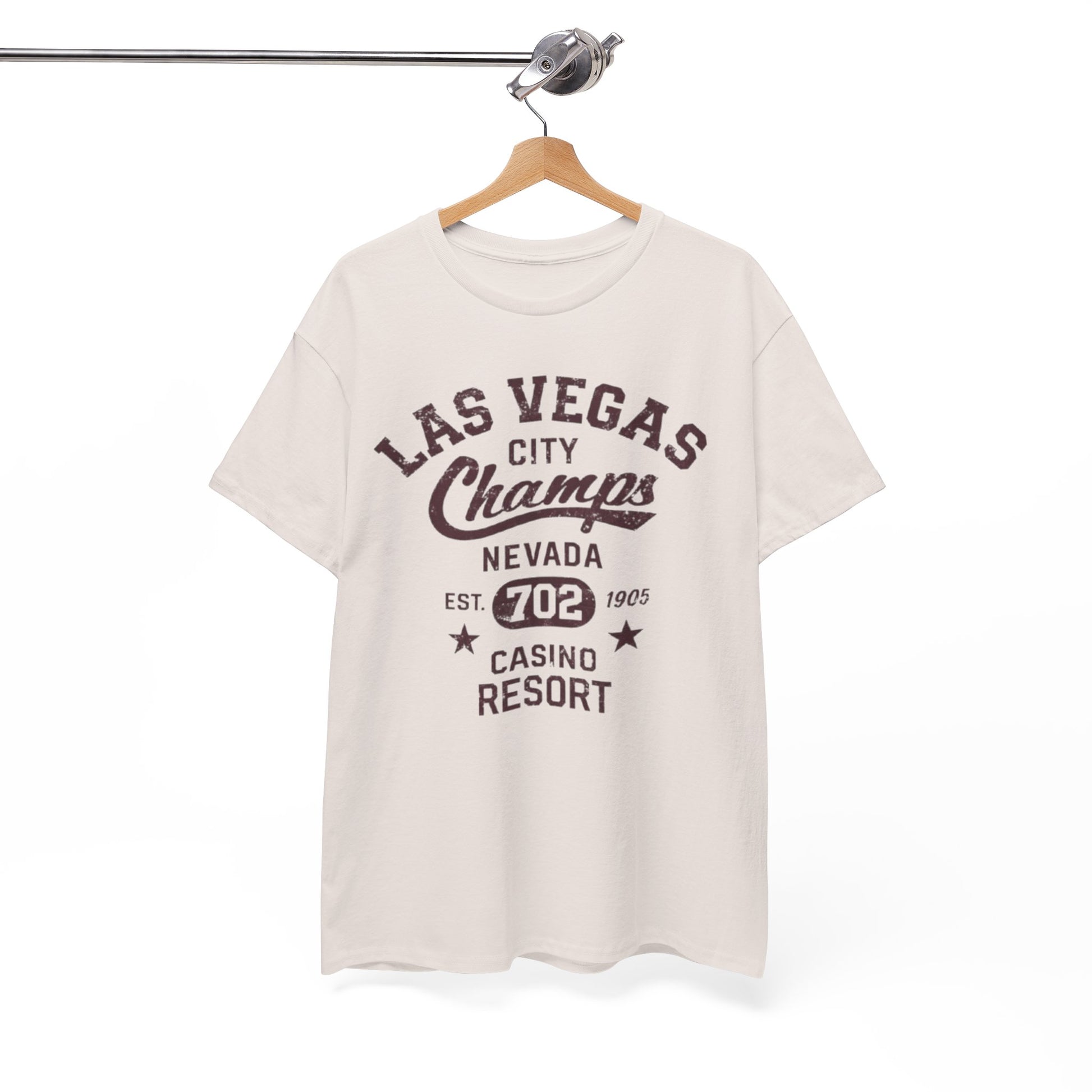 White Smoke Las Vegas Champs Tee — Vintage Casino Resort Graphic T-Shirt