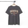 White Smoke Denver Mile City T-Shirt – Retro Established 1888 Graphic Tee