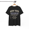 White Smoke New York Varsity City T-Shirt — 'The City That Never Sleeps' Vintage Tee