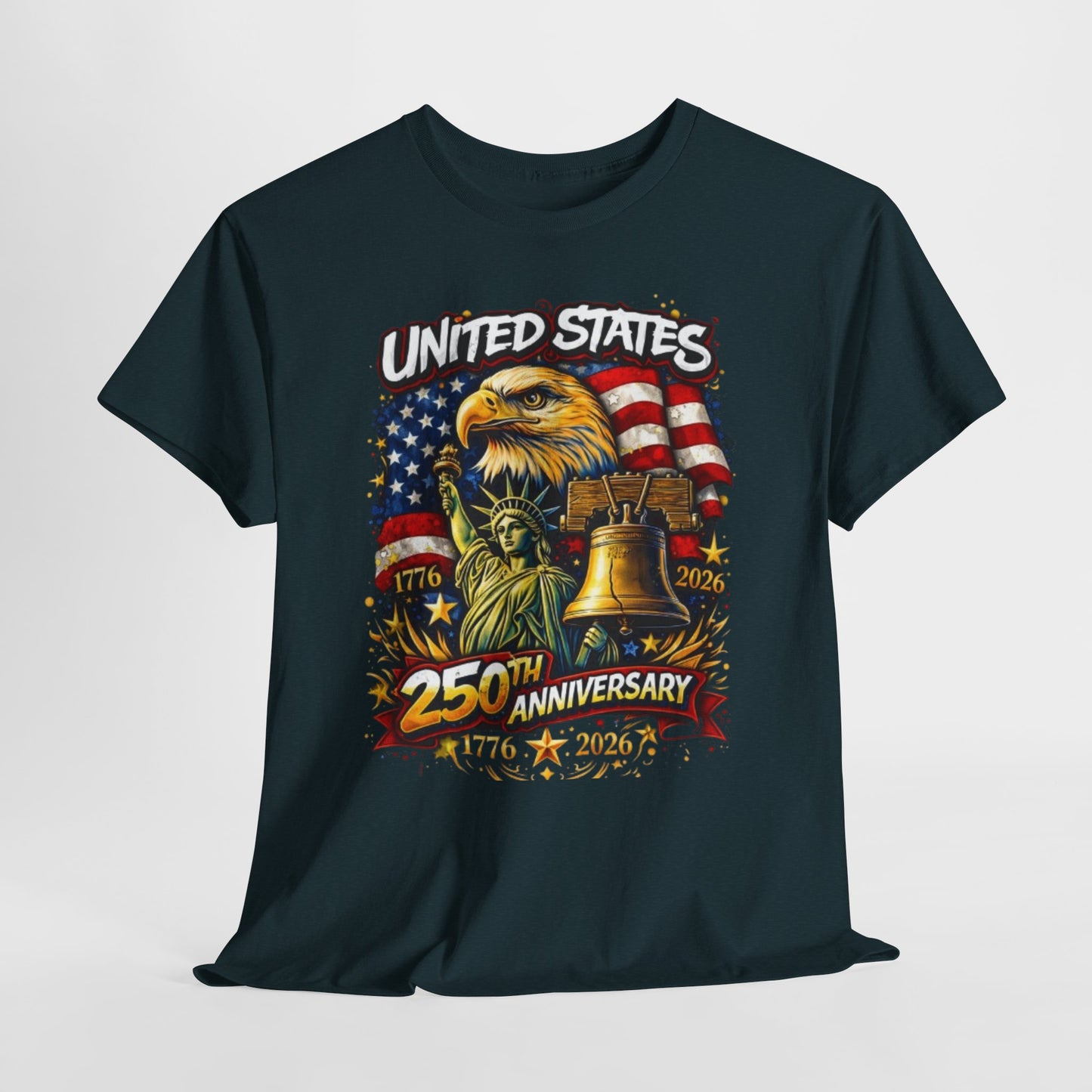 Lavender United States 250th Anniversary Streetwear T-Shirt – Patriotic Urban Graphic Tee