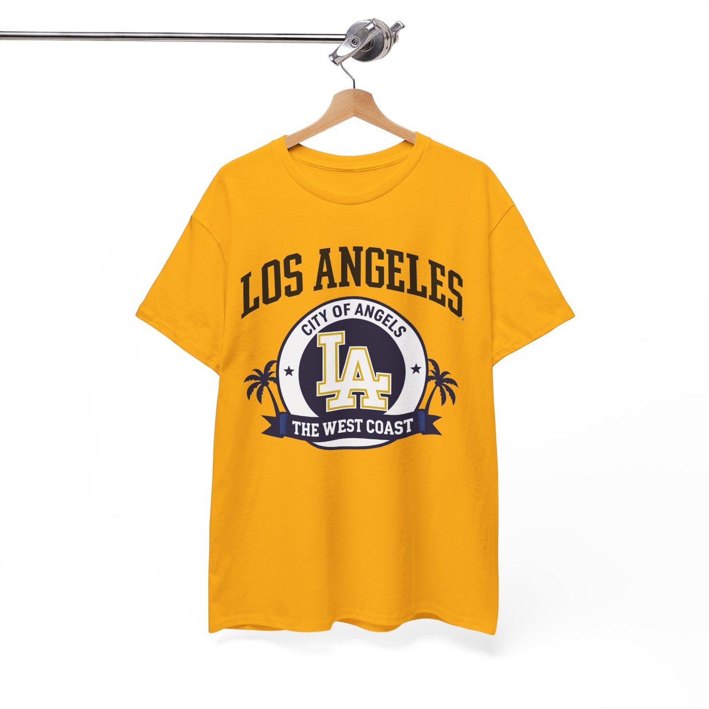 White Smoke Los Angeles City of Angels LA Graphic T-Shirt – West Coast Streetwear Tee