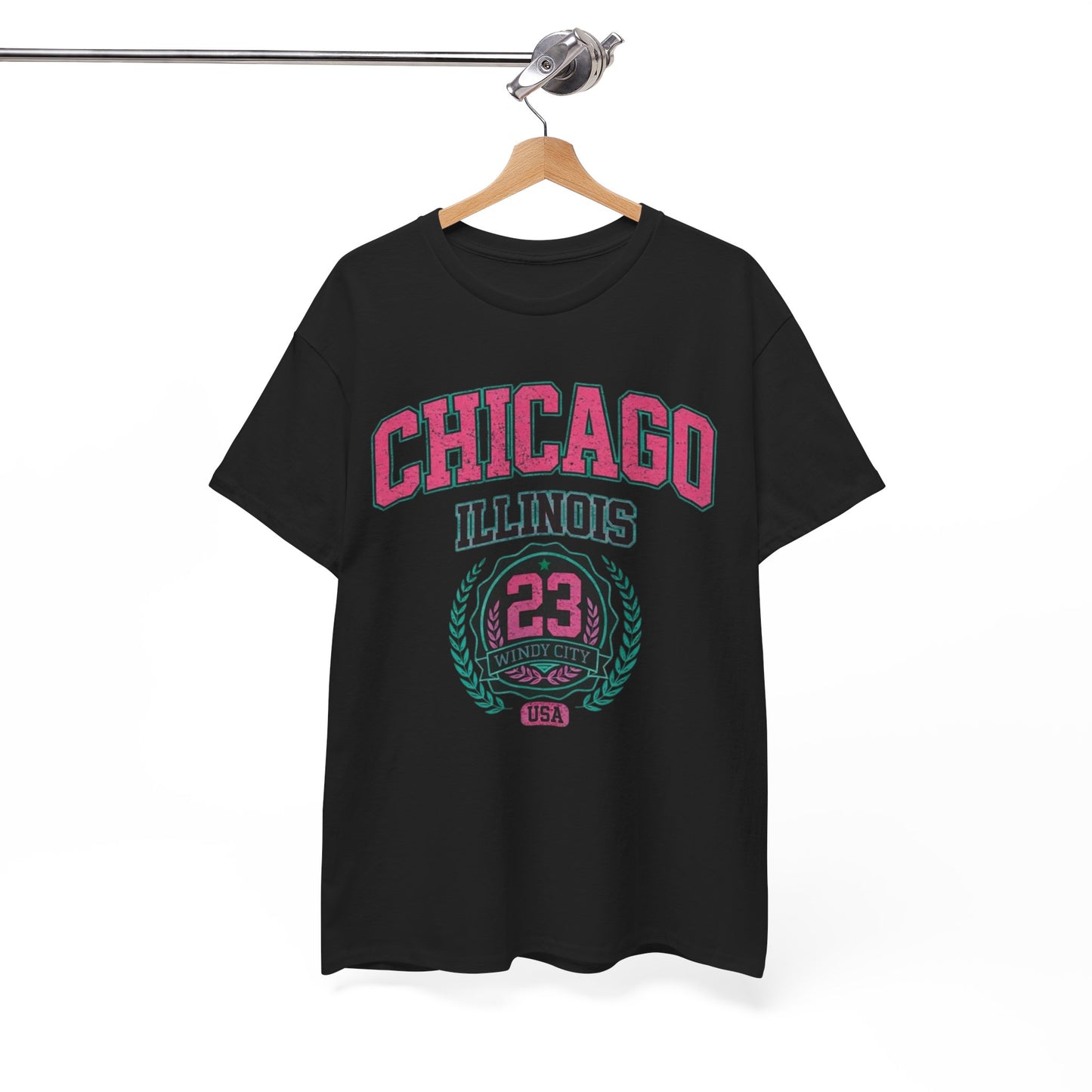White Smoke Chicago Illinois Windy City 23 T-Shirt – Urban Basketball Streetwear Tee