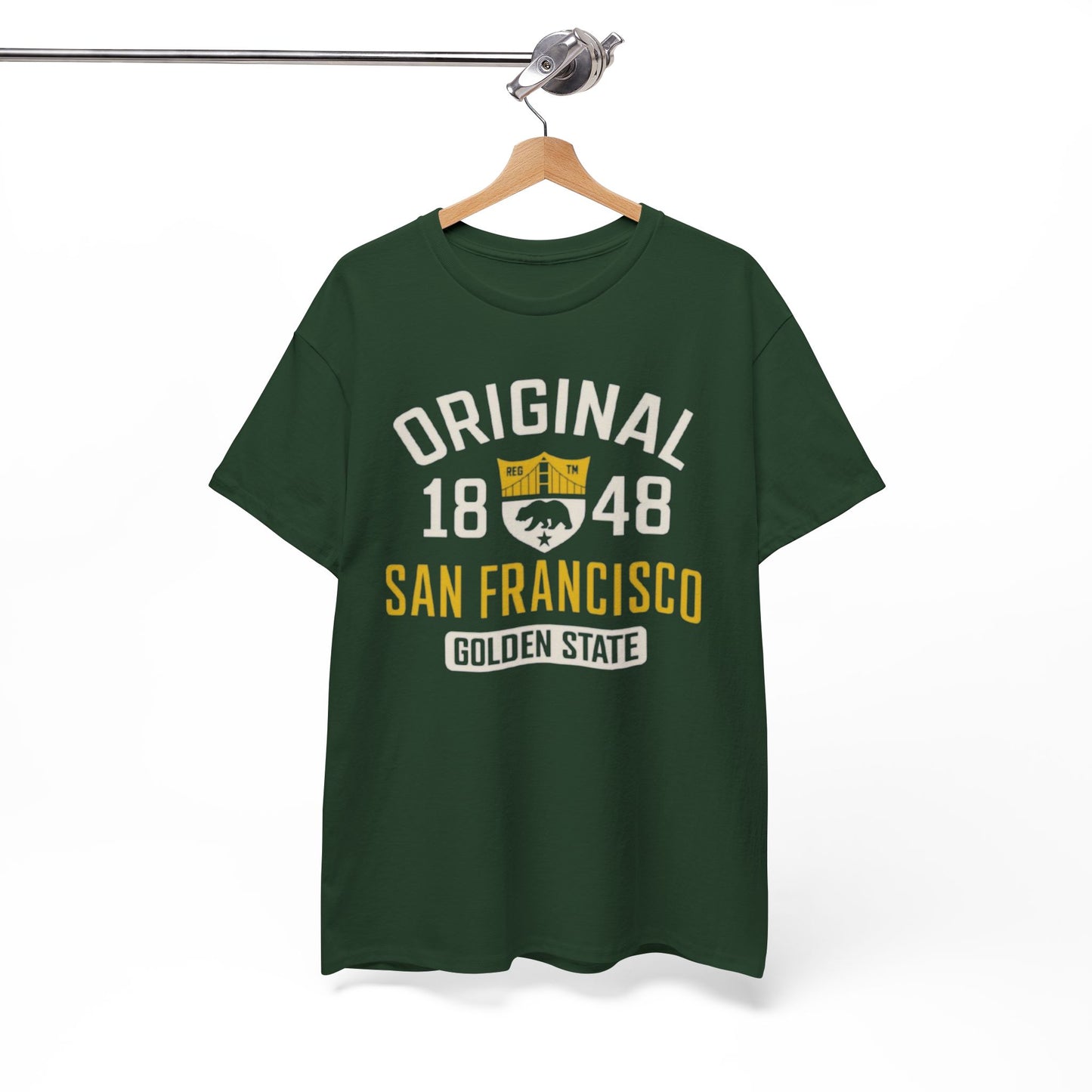 White Smoke Original 1848 San Francisco Graphic T-Shirt – Golden State Heritage City Design