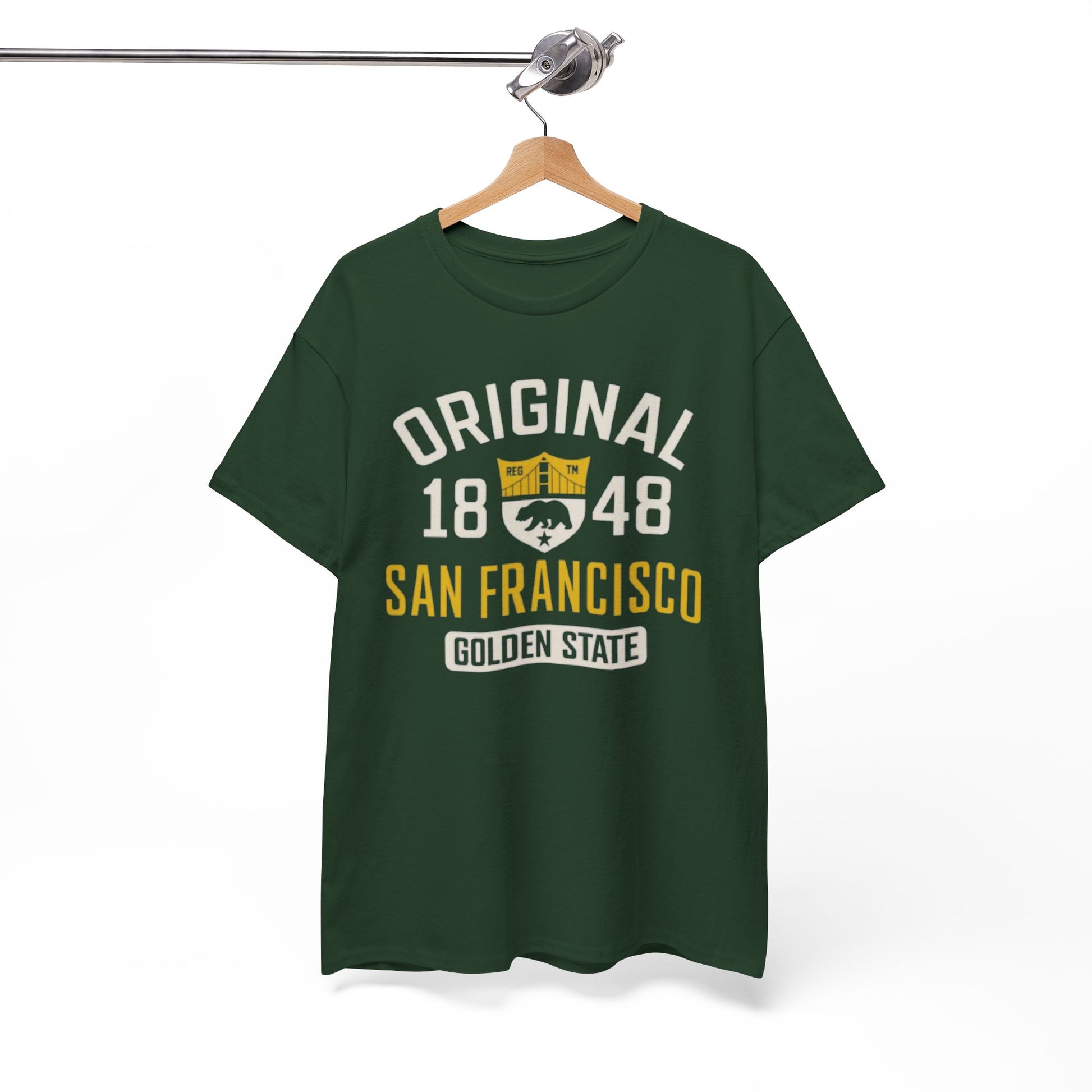 White Smoke Original 1848 San Francisco Graphic T-Shirt – Golden State Heritage City Design