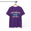 White Smoke San Francisco Stay Gold Graphic T-Shirt – Golden State Heritage City Design