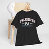 Dark Slate Gray Philadelphia PA Vintage Collegiate T-Shirt — Established 1946 Retro Tee