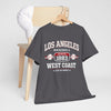 Dim Gray Los Angeles Baseball Tee — West Coast "Since 1883" Vintage Sport T‑Shirt