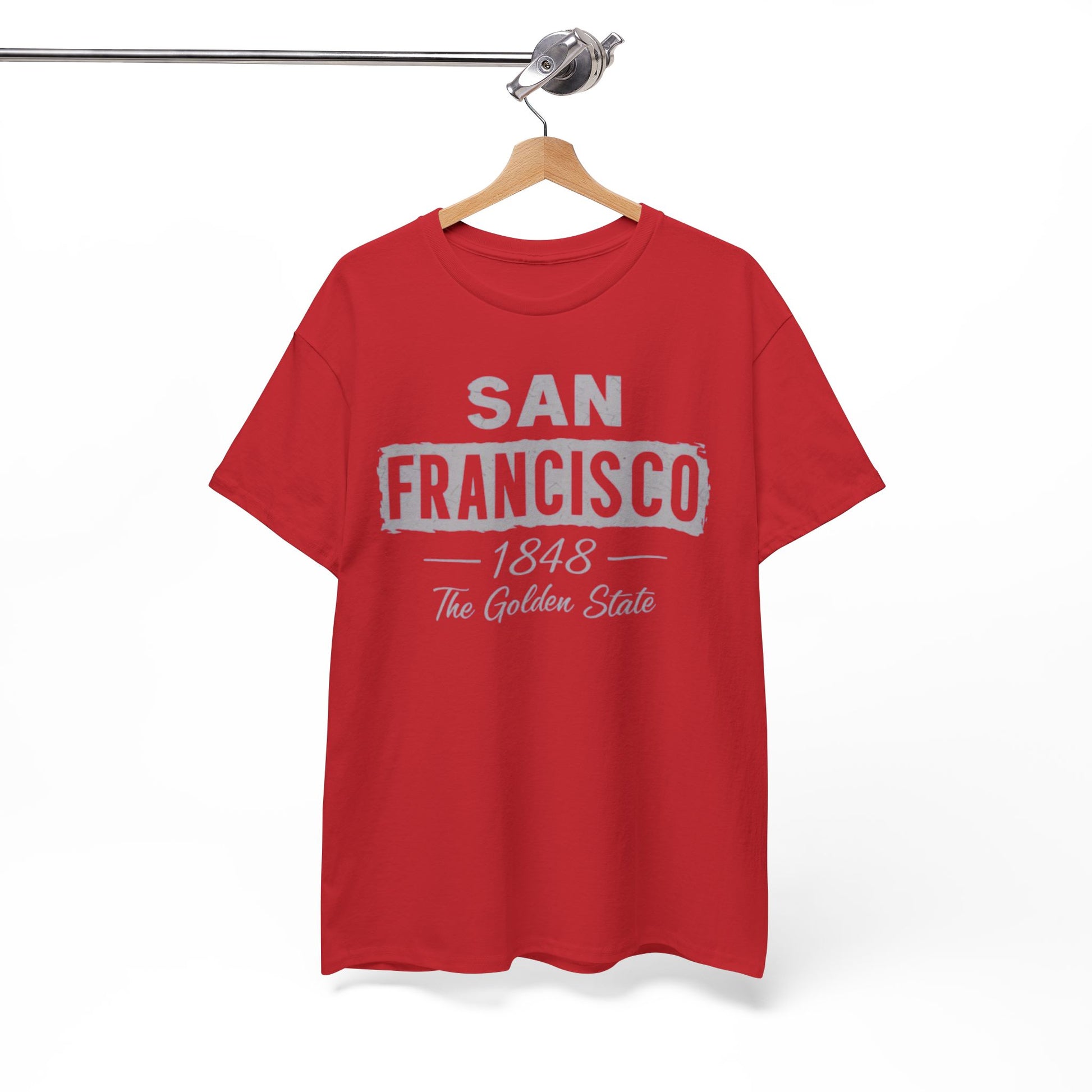 White Smoke San Francisco Golden State Heritage T-Shirt – 1848 City Streetwear Graphic Tee