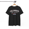 White Smoke Columbus Blue Jackets Vintage varsity-style lettering T-Shirt