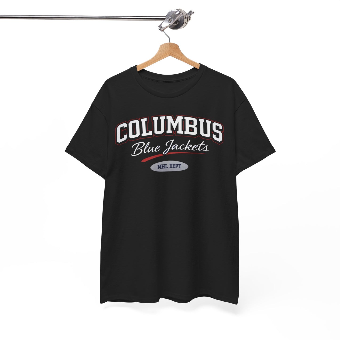 White Smoke Columbus Blue Jackets Vintage varsity-style lettering T-Shirt