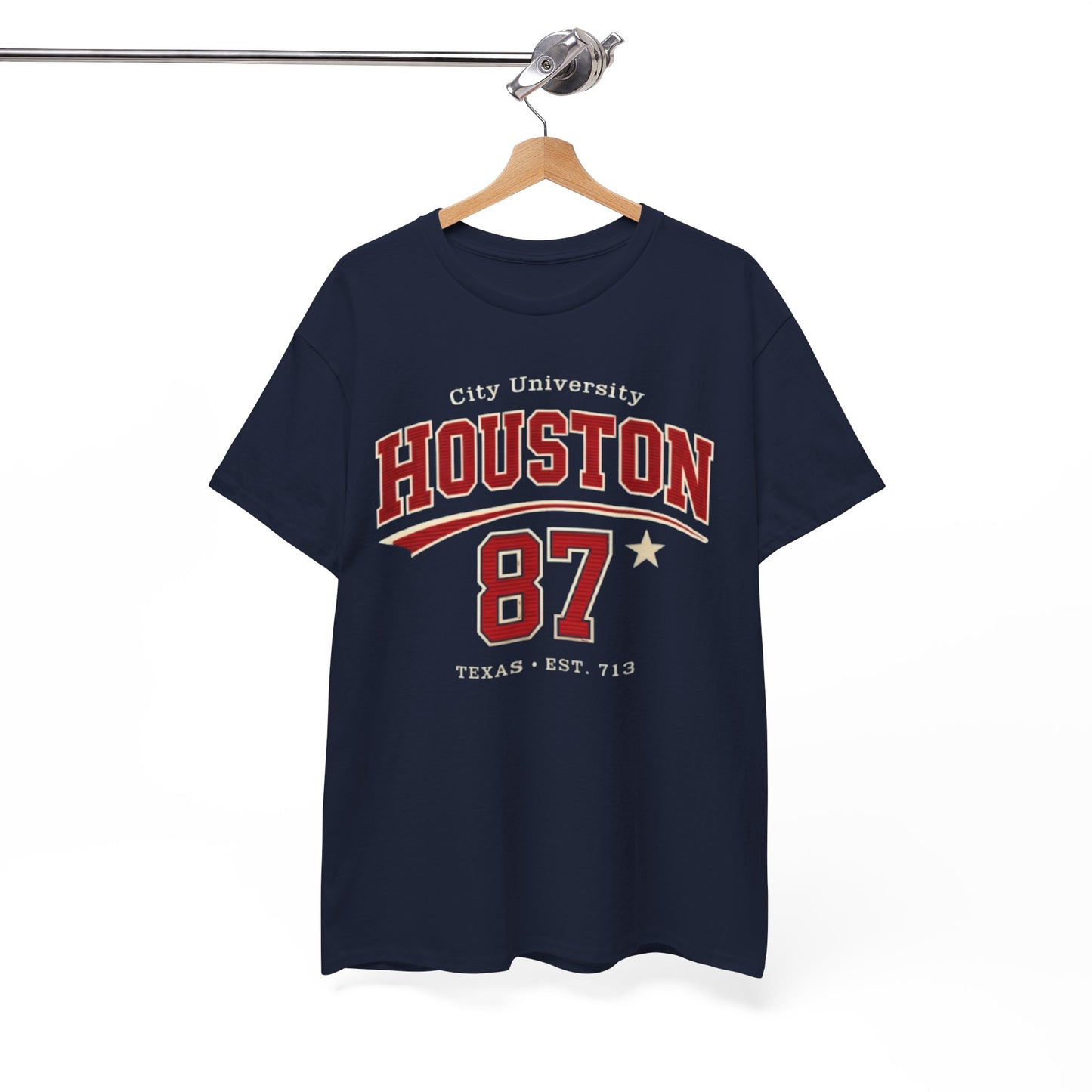 Houston 87 City University Tee — College Vintage Style T-Shirt