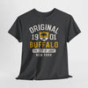 Dark Slate Gray Original 1901 Buffalo T-Shirt — The City of Light, New York Tee