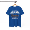 White Smoke Atlanta Champion T-Shirt — The Peach State "Rep for the ATL" Graphic Tee
