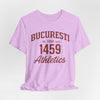 Lavender Tricou Atletism București 1459 stil universitar