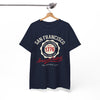 White Smoke San Francisco American Football Heritage T-Shirt – Golden City Hometown Style Tee