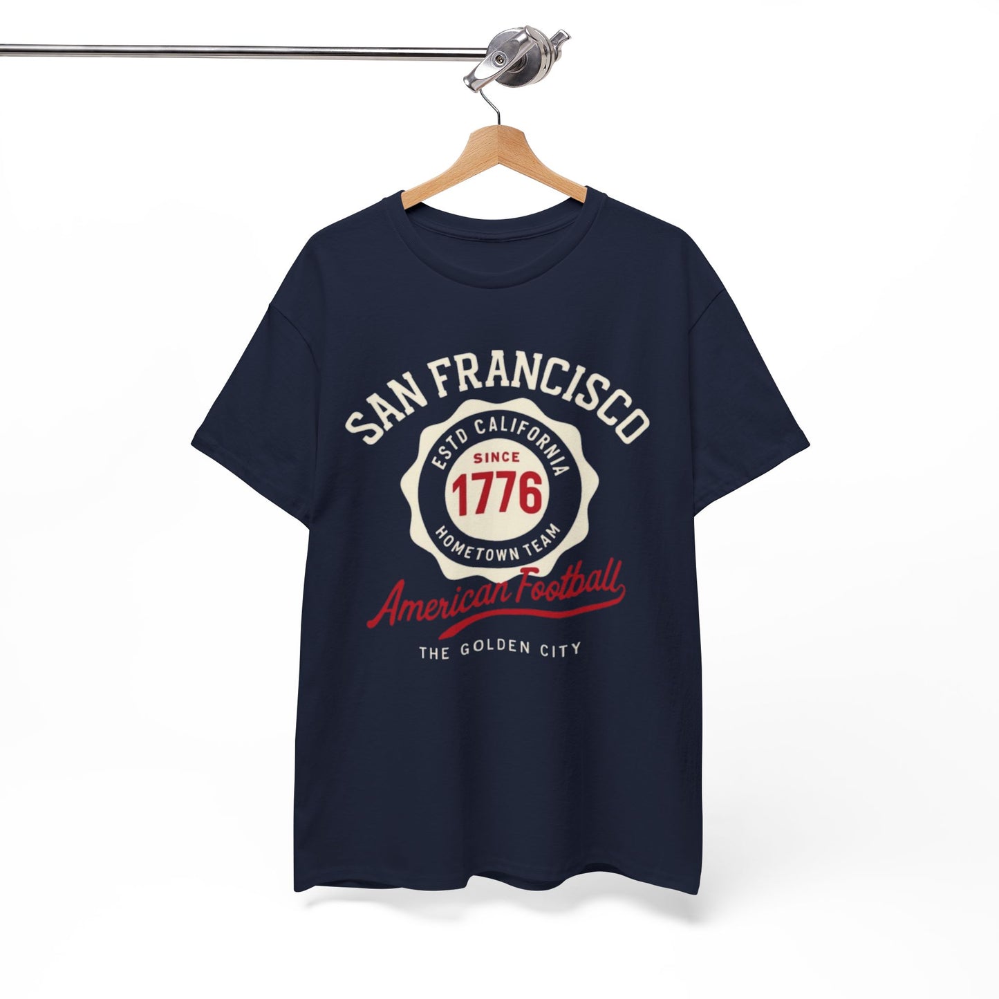 San Francisco American Football Heritage T-Shirt – Golden City Hometown Style Tee