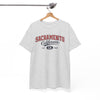 White Smoke Sacramento California Vintage Tee — Retro City College Shirt