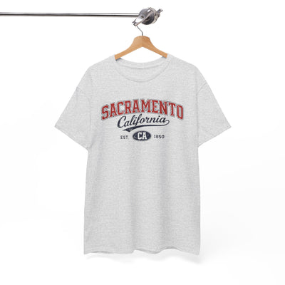 White Smoke Sacramento California Vintage Tee — Retro City College Shirt