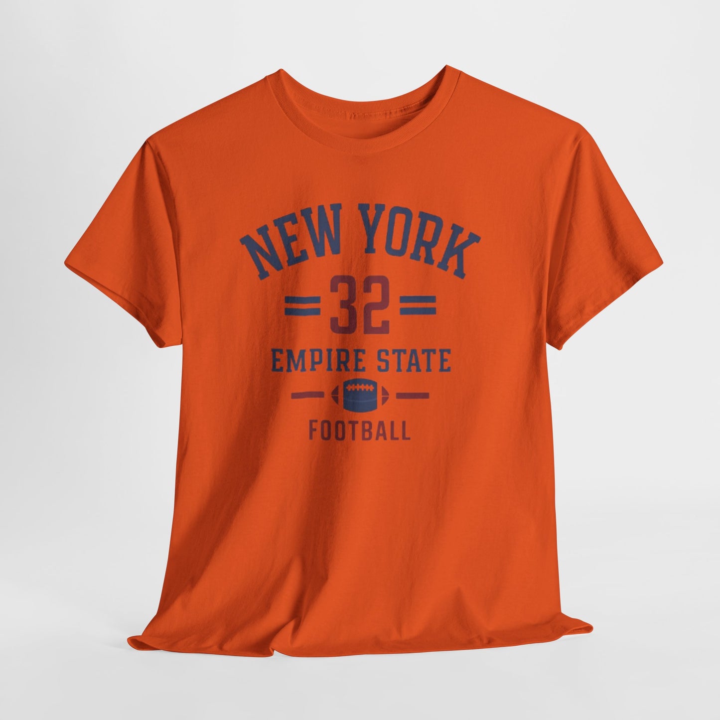 New York 32 Empire State Football Tee collegiate crest t-shirt