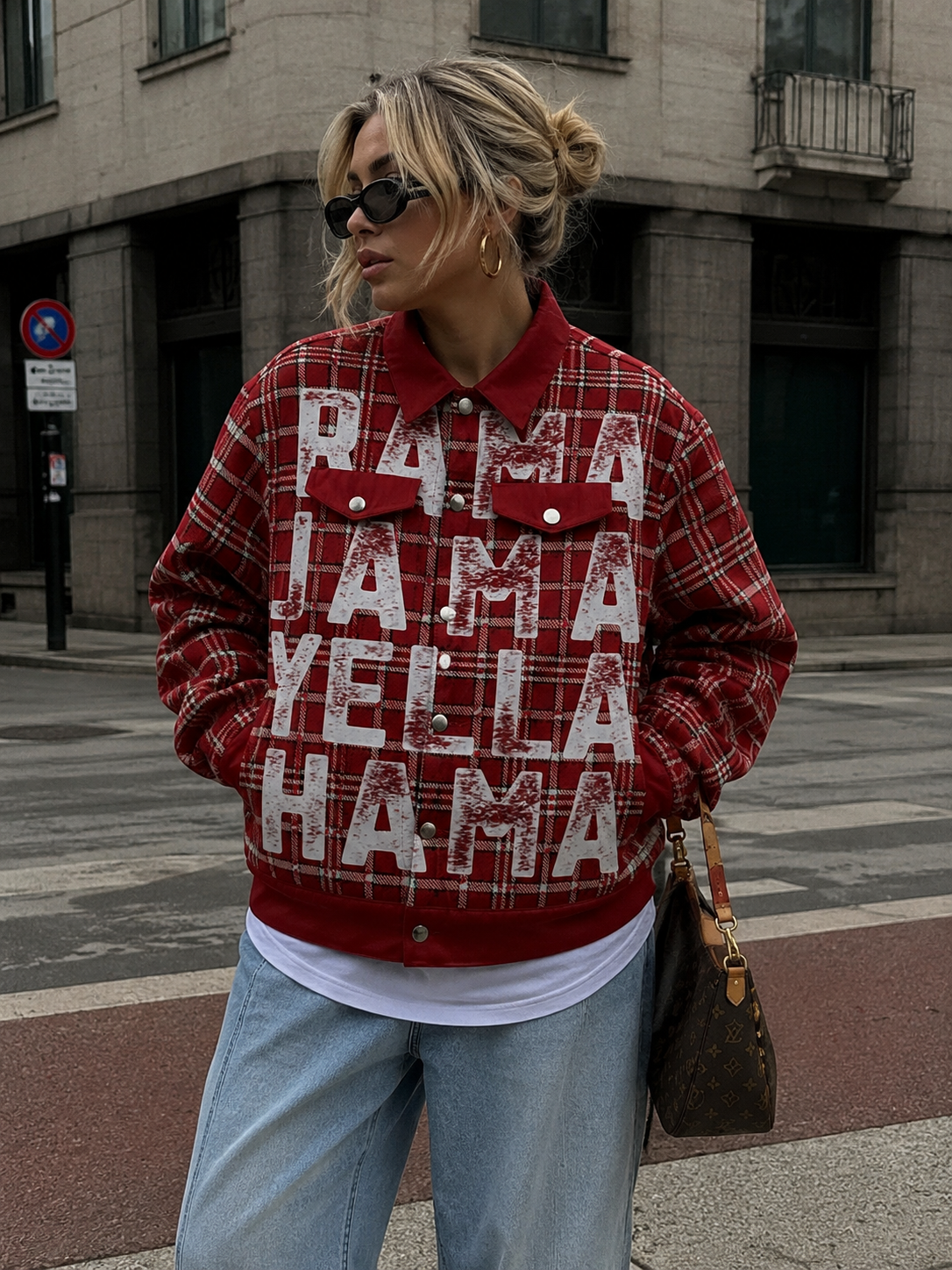 Alabama Crimson Tide Plaid Game Day Jacket – Vintage Crimson Football Streetwear for Women streetwear fashion product image 4