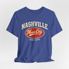 Lavender Nashville Music City Tee — Vintage Retro Music Tour T‑Shirt