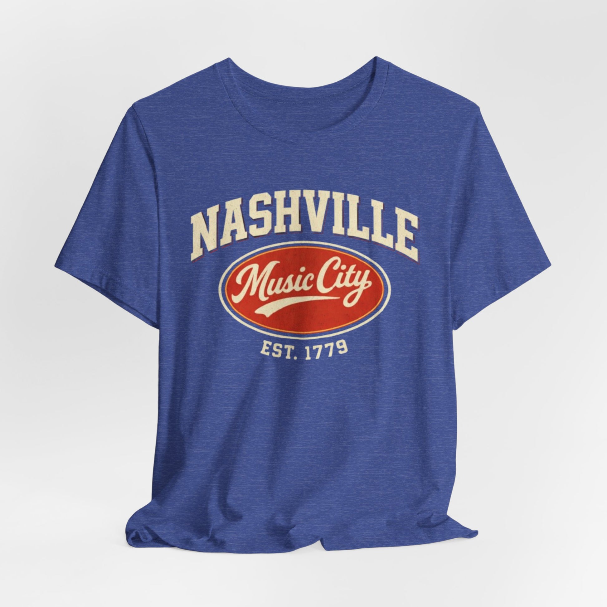 Lavender Nashville Music City Tee — Vintage Retro Music Tour T‑Shirt