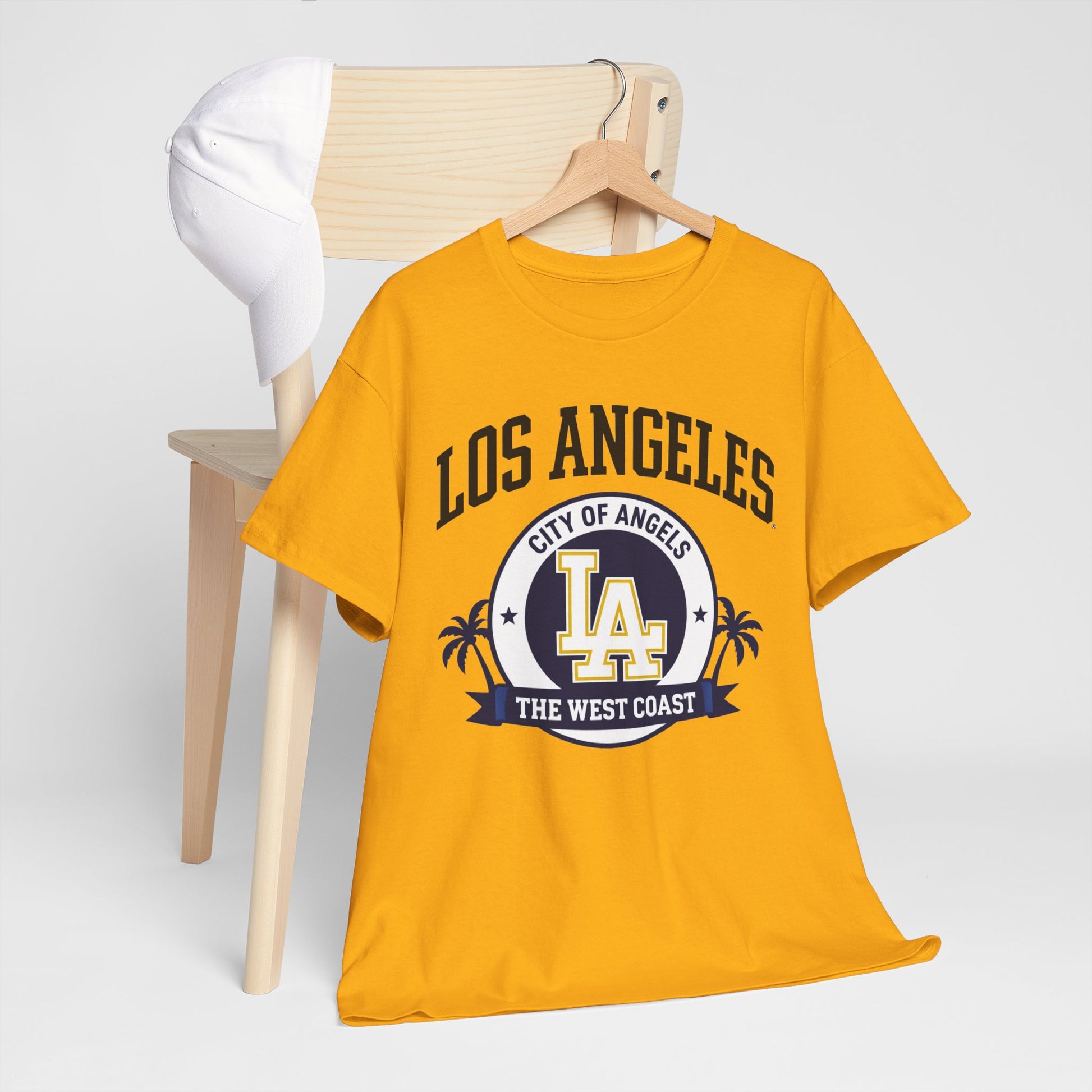 Goldenrod Los Angeles City of Angels LA Graphic T-Shirt – West Coast Streetwear Tee