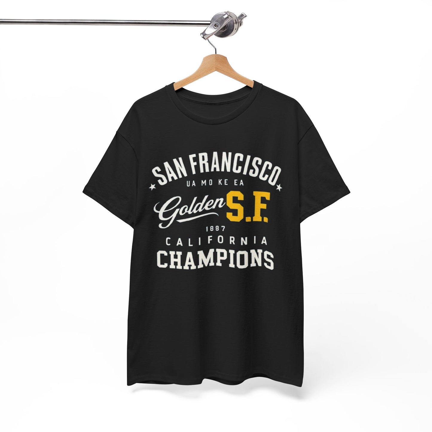 White Smoke Golden S.F. Champions San Francisco Heritage T-Shirt – California City  Tee