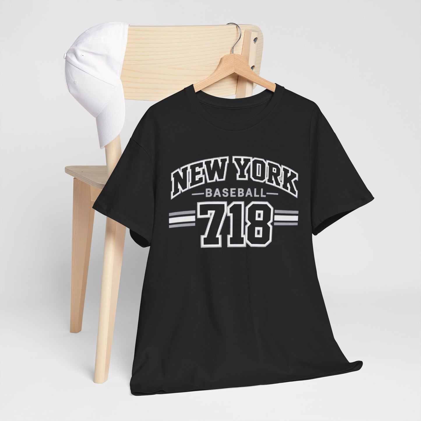 New York Baseball 718 Tee — Vintage City T‑Shirt