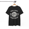 White Smoke Baseball Tee — New York Championship 1903 Vintage Sports Shirt